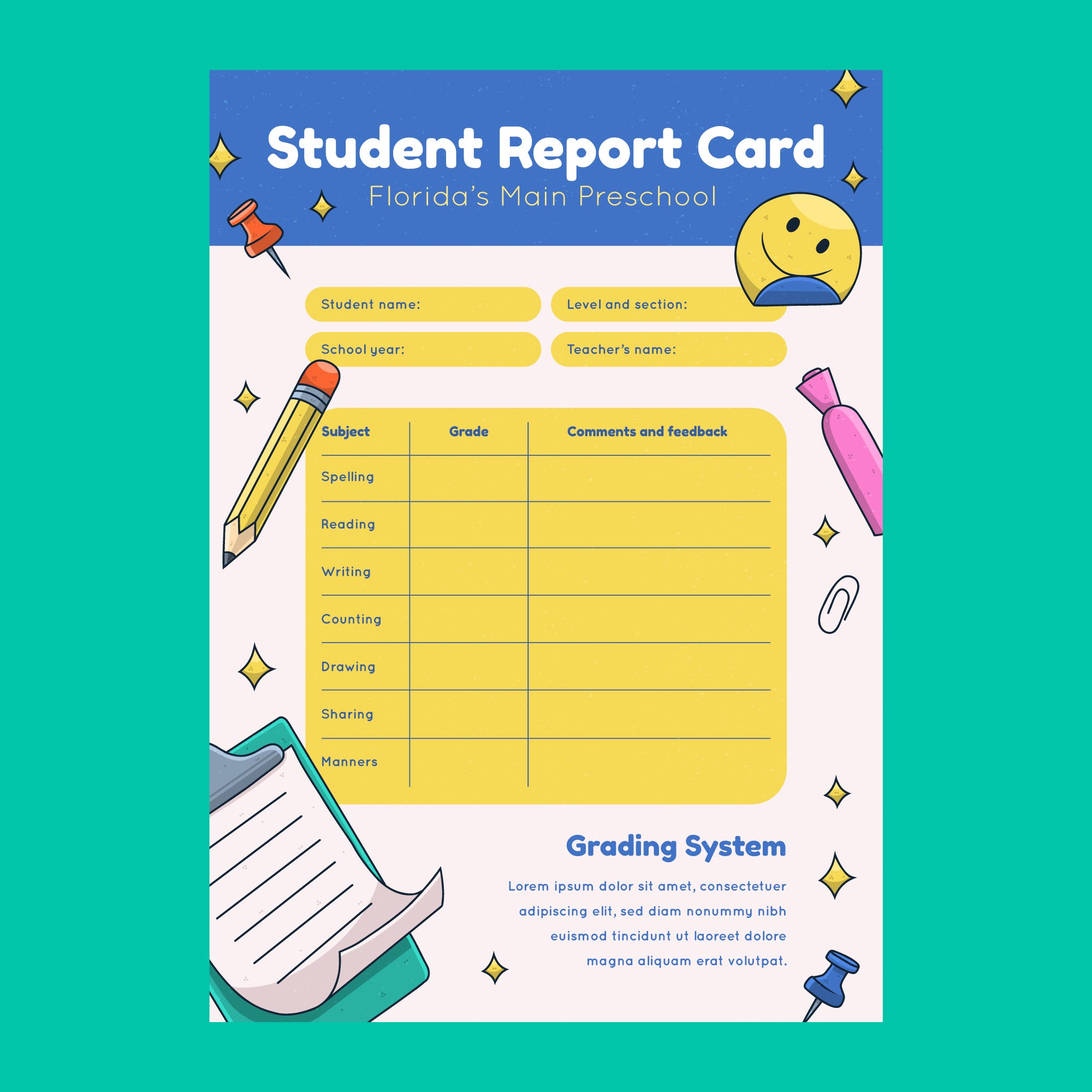 Report Cards - Bharath Art Printers – bharathartprinters