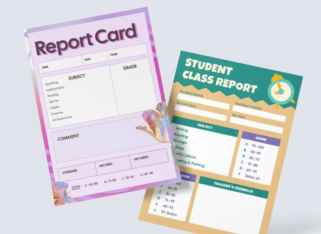 Report Cards - Bharath Art Printers