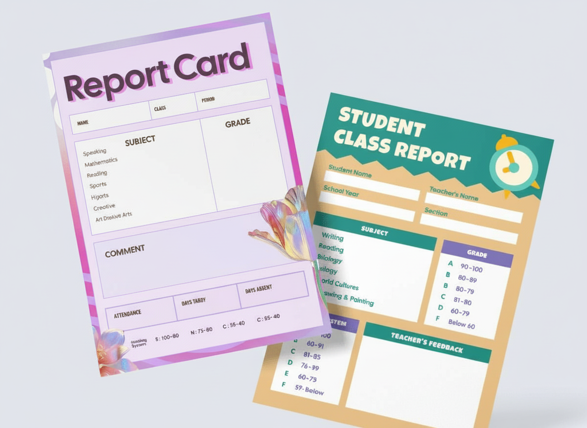Report Cards - Bharath Art Printers